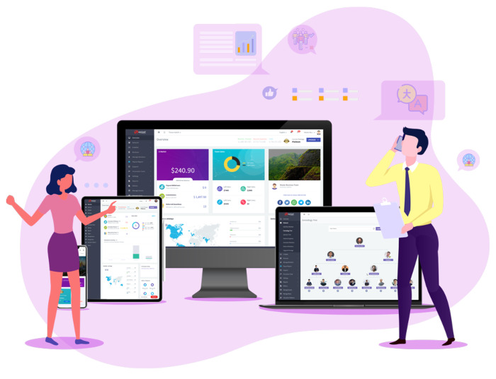 Breakaway MLM software with customizable features