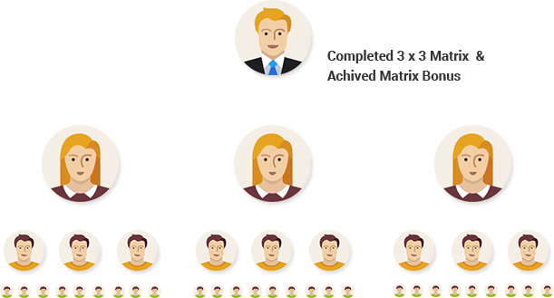 Matrix Bonus in Forced Matrix Plan MLM Software