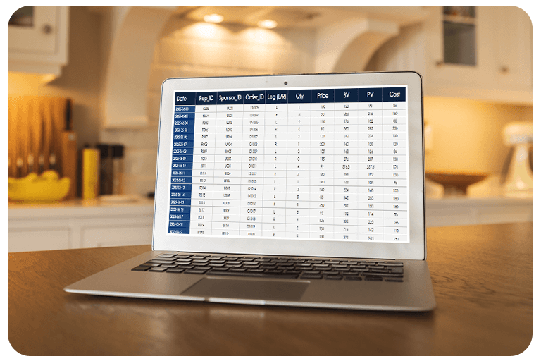 MLM Commission Payout Tracking Template