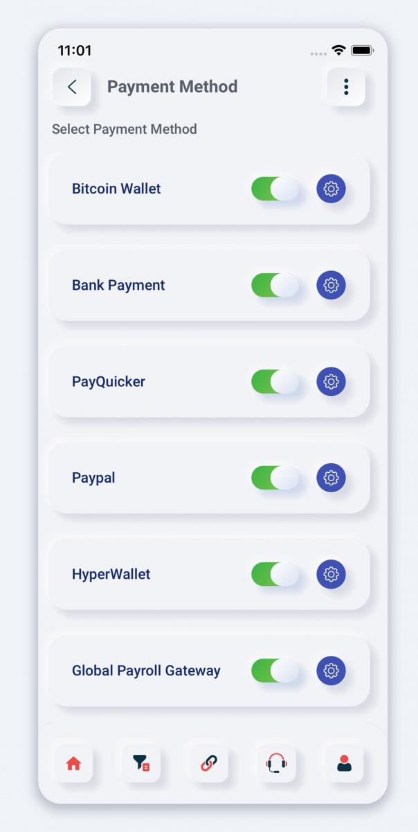 Payment methods - Epixel MLM App