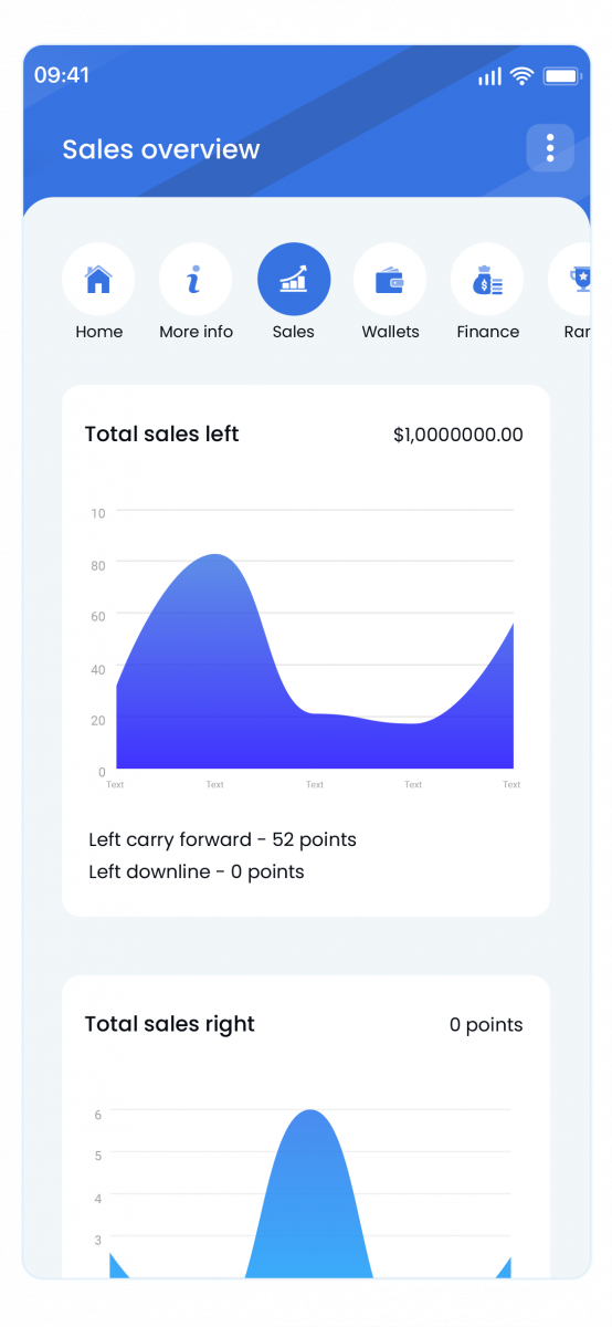 Sales overview dashboard
