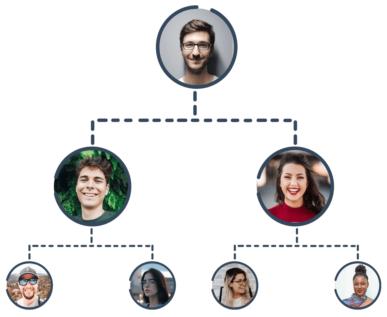 MLM tree in network marketing