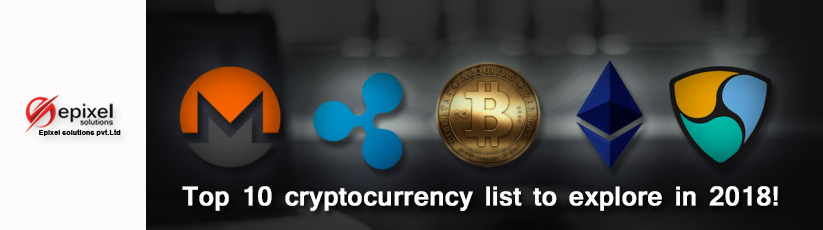 top #10 cryptocurrency list 2018