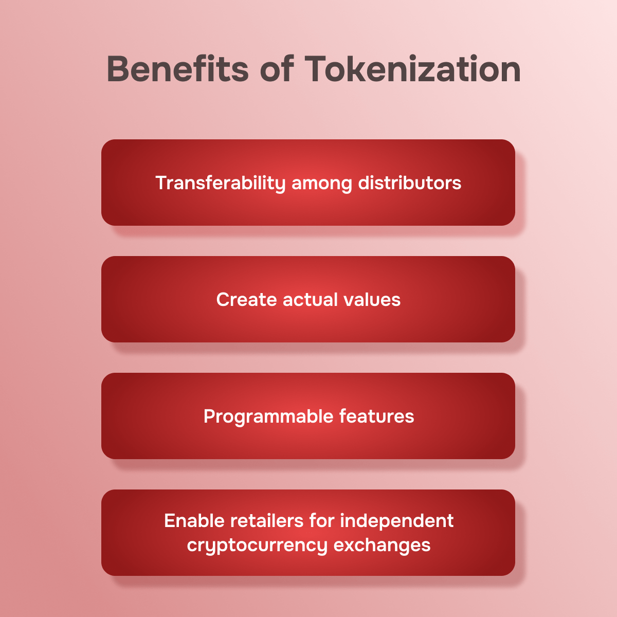 Advantages of tokenization