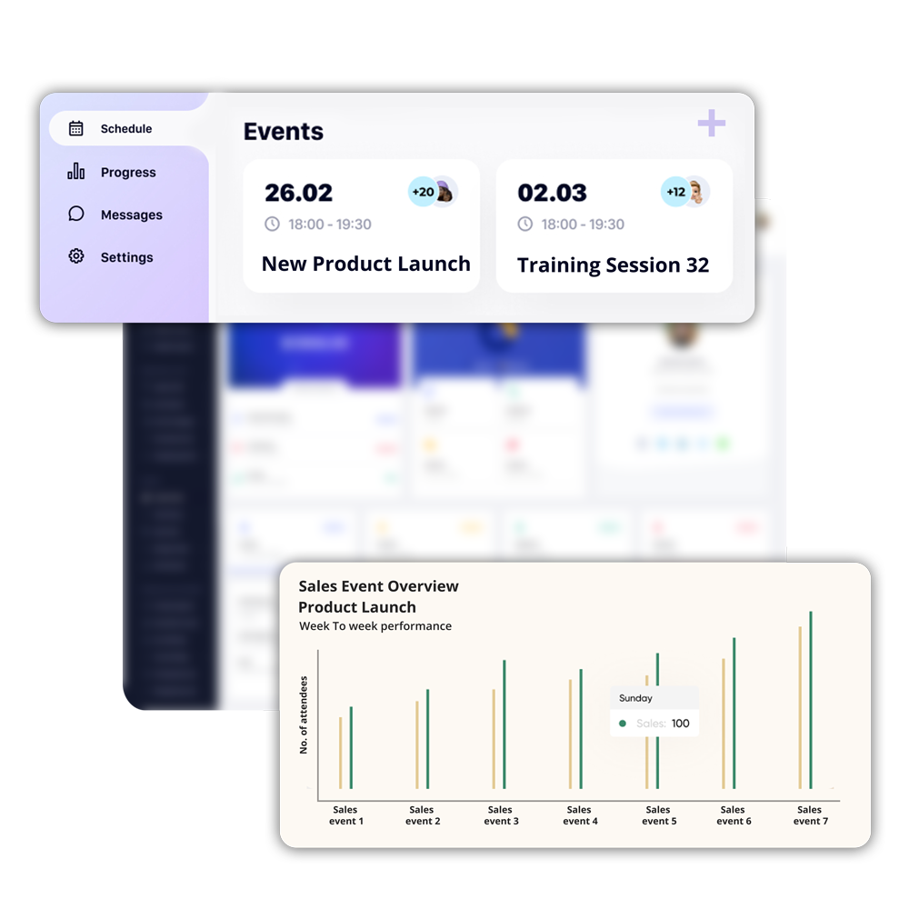 Host online sales events